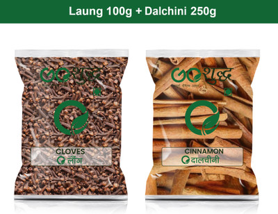 Goshudh Dalchini sabut 250gm & Laung 100gm Combo Pack 350g(2 x 175 g)