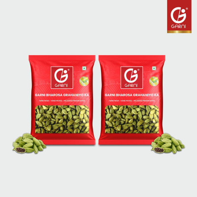 GARNI Green Cardamom | SIgnature Select | Premium Grade | Hari Elaichi(2 x 50 g)