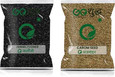 Goshudh Ajwain 100gm & Kalonji 100gm Combo Pack 200g(2 x 100 g)