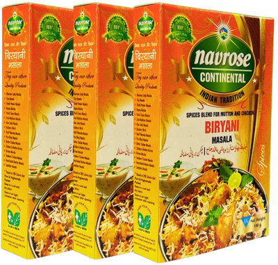 NAVROSE CONTINENTAL SPECIAL CHIKEN BIRYANI MASALA NAVROSE 100GM PACK(3 x 100 g)