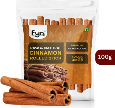 FYN Cassia Cinnamon / Dalchini Sticks (100g) - Strong Flavour & Aroma(100 g)