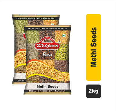 DILJEET SPICES methi daana/fenugreek seeds /methre(2 x 1 kg)