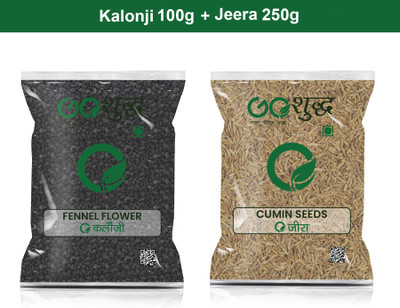 Goshudh Jeera 250gm & Kalonji 100gm Combo Pack 350g(350 g)