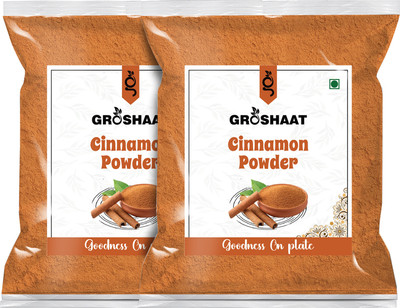 Groshaat Cinnamon Powder (Dalchini Powder) 200gm Each (Pack Of 2) 400g(2 x 200 g)