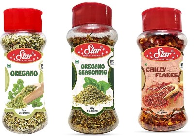 star spices Oregano, Oregano Seasoning and Chilli Flakes (35gm+50gm+40gm) (Pack of 3)(125 g)