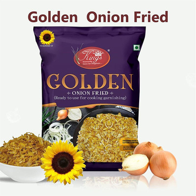 Kings GOLDEN FRIED ONION IN SUNFLOWER OIL 900 GRM(900 g)