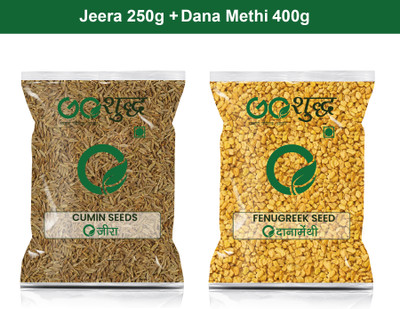 Goshudh Dana Methi 400gm & Jeera 250gm Combo Pack 650g(2 x 325 g)
