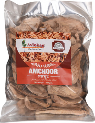 Avlokan Amchoor Sabut Dry Mango Whole Raw Mango Slices Khatai Sabut Khada Sabut Amchur(250 g)