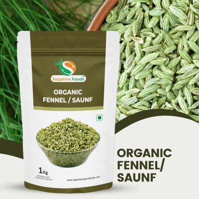 Sapphire Foods Organic Fennel / Saunf(1 kg)