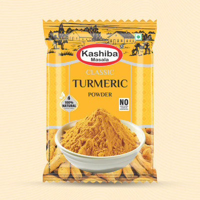 KASHIBA MASALA Classic Turmeric Powder – Pure, Aromatic & Full of Health Benefits!(500 g)