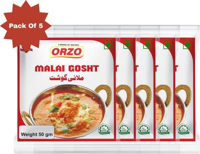 testofo Malai Gosht Pack of 5 | Authentic Spices Blend for Rich & Flavorful(5 x 50 g)