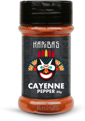 HARIBAS Cayenne Pepper 60g - Easy to Store Shaker Jar - Cayenne Pepper 60g(60 g)
