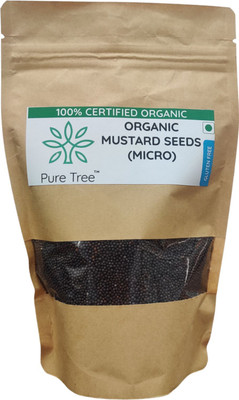 Pure Tree Organic Mustard Seeds Black Micro Rai(4 x 100 g)