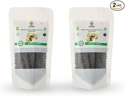 TWO FARMERS ORGANICS Whole Black Pepper(2 x 200 g)