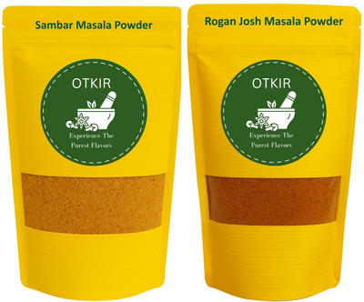 Otkir Home Made Sambar Masala And Rogan Josh Masala Powder Combo Pack- 50 Gram Each(2 x 50 g)