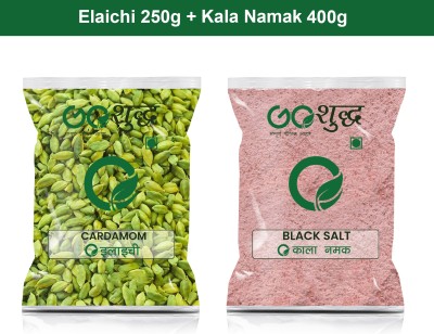 Goshudh Kala Namak 400g & Choti Elaichi 250gm Combo Pack 650g(2 x 325 g)