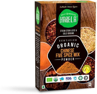 HARELA Certified Organic Chinese Five Spices Mix Powder with Natural Oils(100 g)