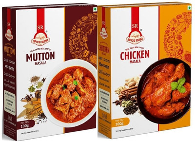 SPICE RUSH Non Veg Combo Mutton + Chicken Masala Powder 100g pack each(2 x 100 g)