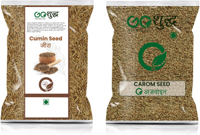 Goshudh Ajwain 1Kg & Jeera 1Kg Combo Pack 2000g(2 x 1000 g)