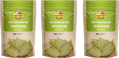 GW Khamkar Tamalpatra/ Indian Bay Leaf/ Tej Patta Long Leaf, 300 gm, Pack of 3(100g each)(3 x 100 g)