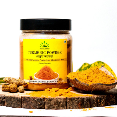 Hillpure Organic Turmeric Powder | Hand Ground | Authentic from Uttrakhand Hills(200 g)