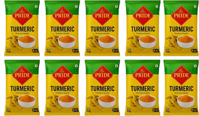 Pride Turmeric Powder 100g x 10 Combo Pack | Premium Quality Haldi(10 x 100 g)