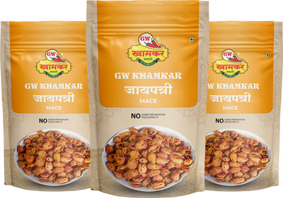 GW Khamkar Jaypatri Whole/ Javitri Spice/ Mace Seed 300 grams, Pack of 3(100g each)(3 x 100 g)
