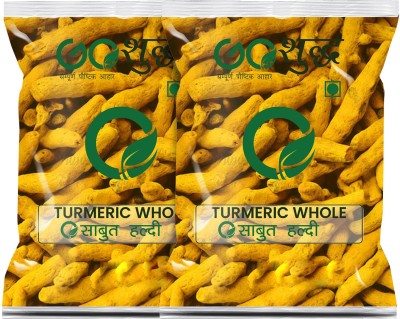 Goshudh Best Quality Turmeric Whole 400Gm Each (Pack Of 2) Sabut Haldi (800 g)(2 x 400 g)