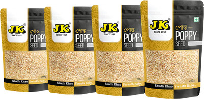 JK Poppy Seeds, 250g | Posta | Khus Khus | Indian Posto Dana | Khas Khas(4 x 0.25 kg)