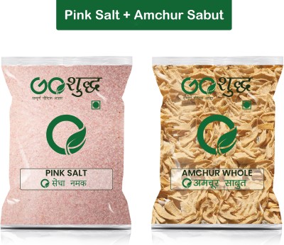 Goshudh Sabut Amchur 250gm & Sendha Namak 1Kg Combo Pack 1250g(2 x 625 g)