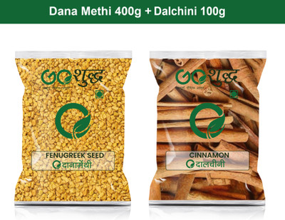 Goshudh Dalchini sabut 100gm & Dana Methi 400gm Combo Pack 500g(500 g)