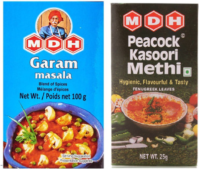 MDH Garam masala (100Gm) & kasoori Methi (25Gm)(2 x 62.5 g)