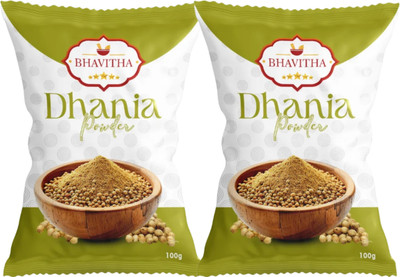 Bhavitha Coriander Seeds Powder, Natural Dhaniya Powder | No Added Flavours and Colours(2 x 100 g)