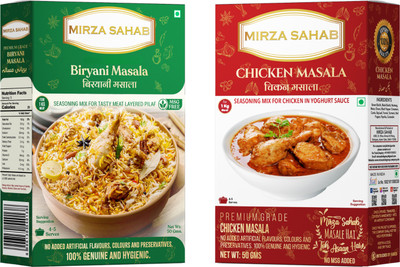 Mirza Sahab Biryani Masala and Chicken Masala(2 x 50 g)