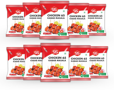 SS MASALAS Chicken 65 Masala Kabab Powder 250g Ready to cook Mix Spices for Chicken Fry(10 x 25 g)