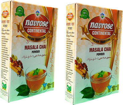 NAVROSE CONTINENTAL SPECIAL NAVROSE MASALA CHAI POWDER 100GM PACK(2 x 100 g)