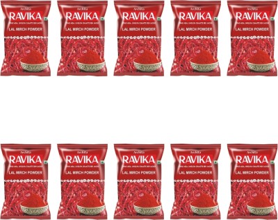 RAVIKA Lal Mirch, Red Chilli Powder For Cooking(10 x 100 g)