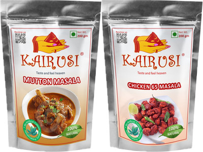 KAIRUSI Mutton Masala and Chicken 65 Masala Combo Offer(2 x 200 g)