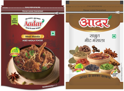 AADAR All-in-One Combo Meat Masala Powder 200g + Whole Meat Spices 100g(300 g)