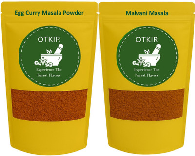Otkir Home Made Egg Curry Masala And Malvani Masala Powder Combo Pack- 50 Gram Each(2 x 50 g)