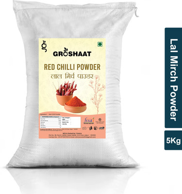 Groshaat Lal Mirch Powder (Red Chilli Powder)- 5Kg Pack(5 kg)