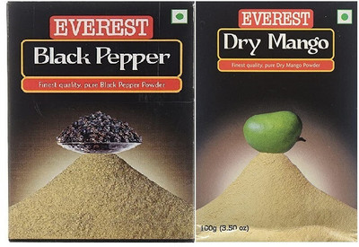 EVEREST Black Pepper +Dry Mango Powder(2 x 50 g)