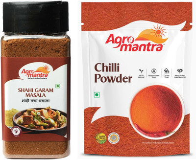 Agro Mantra Combo of Red Chilli Powder 100gm & Shahi Garam Masala 100gm(2 x 100 g)
