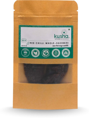 Kusha Spices & Blends Red Chilli Whole- Premium Kashmiri(50 g)