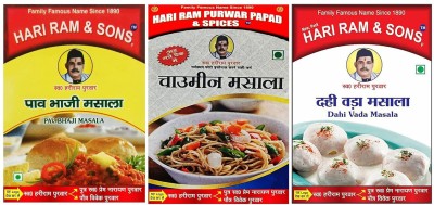 hari ram & sons Chowmein Masala, Pav Bhaji Masala & Dahi Vada Masala- 50 GM Each(3 x 50 g)