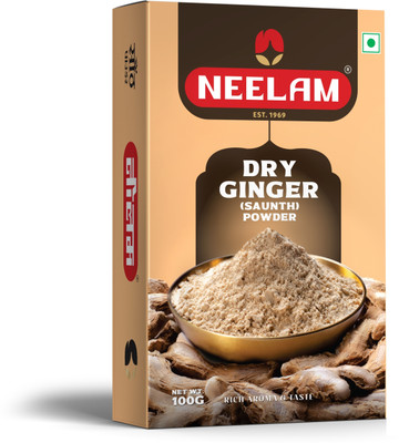 NEELAM Dry Ginger Powder for Cooking, Tea, Herbal Remedies, and Adrak Powder 400g(4 x 100 g)
