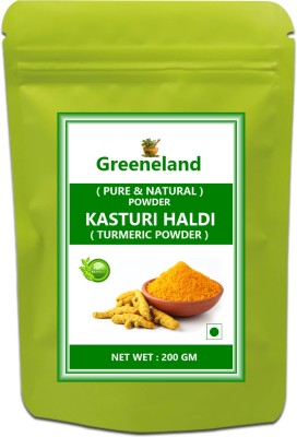 GREENELAND -ORG- Kasturi Haldi Powder (Turmeric Powder) 200 GM(200 g)