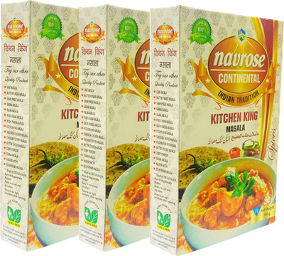 NAVROSE CONTINENTAL SPECIAL KITCHEN KING MASALA NAVROSE 100GM PACK(3 x 100 g)