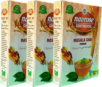 NAVROSE CONTINENTAL SPECIAL NAVROSE MASALA CHAI POWDER 100GM PACK(3 x 100 g)