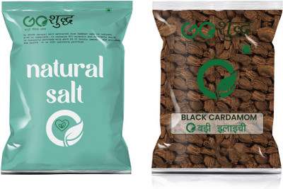 Goshudh Badi Elaichi 100gm & White Salt 1Kg Combo Pack 1100g(2 x 550 g)